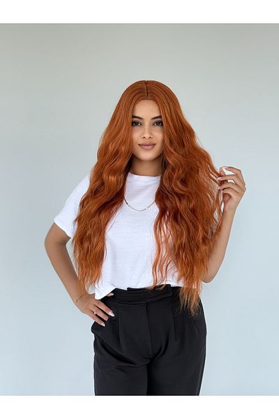Fenomen Peruk Copper Rivetless Dense Wavy Vip Wig