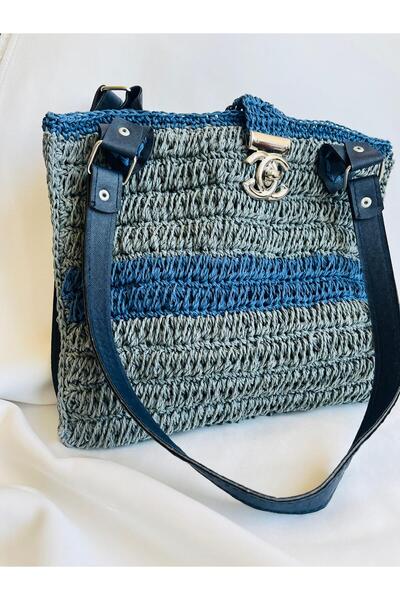 ESDE Hand Knitted Straw Bag Large Size