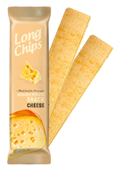 long chips Peynir Aromalı Uzun Patates Cipsi 75 Gr - Yoğun Peynir Lezzeti