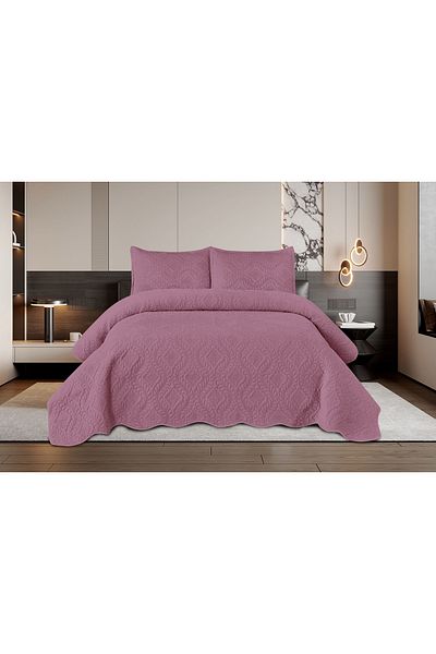 FIONNA.RO 3 Piece Velvet Duvet Cover Set - Lilac