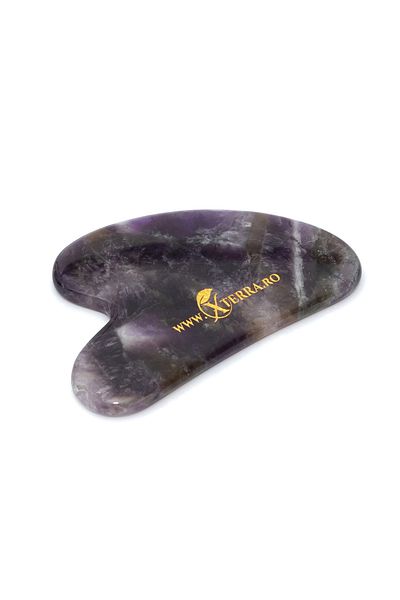 XTERRA | GUA SHA | PAIN RELIEF MASSAGE STONE | AMETHYST CRYSTAL