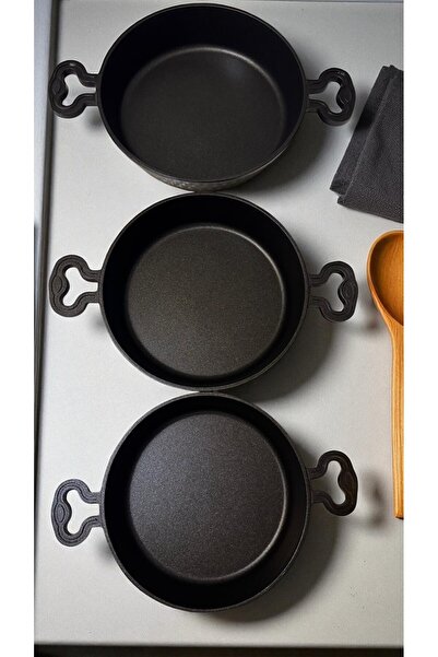 Marka Granit Siyah Tencere 3'lü