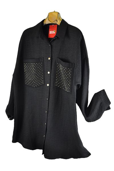 elma abone Linen Pocket Stone Shirt