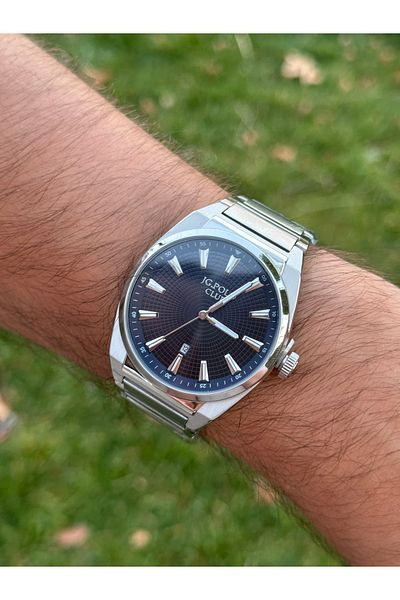 JG. Polo Club Jg.Polo Club Steel Case Cord Silver Color Men Watch