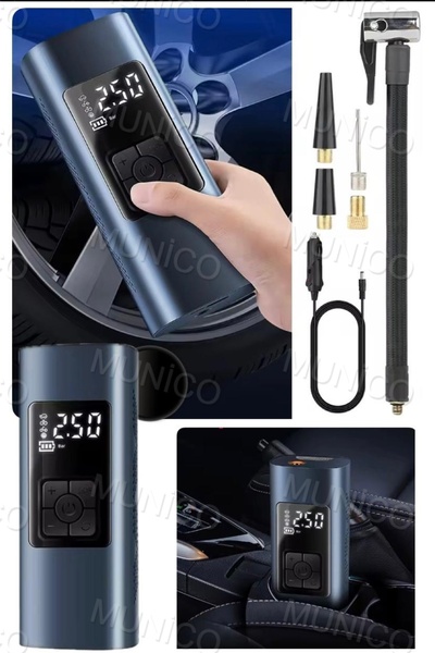 Munico 6000 mAh Araba Elektrikli Hava Pompası Taşınabilir Kablosuz Kompresör ...