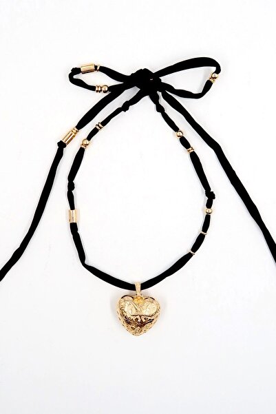 SF ACCESORİES Trend kalp detaylı kolye