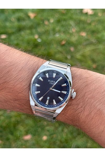 JG. Polo Club Jg.Polo Club Steel Case Cord Silver Color Men Watch