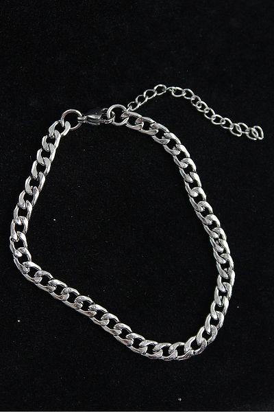 Clariss 316L Steel Classic Model Silver Color Men's Bracelet