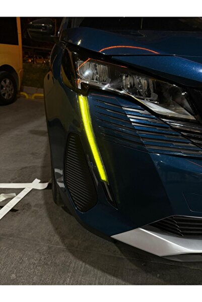 Peugeot 3008 Far Sticker Set Sarı