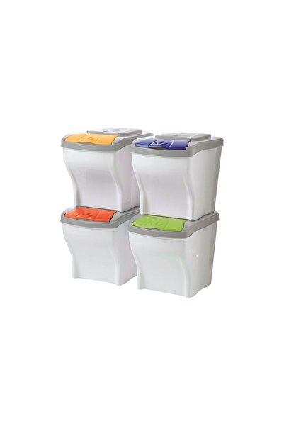 Bama Set Garbage Bins, Bama Poker, 4x20L