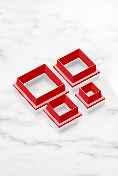 To Design Lab مجموعة قوالب مربعة مكونة من 4 قطع