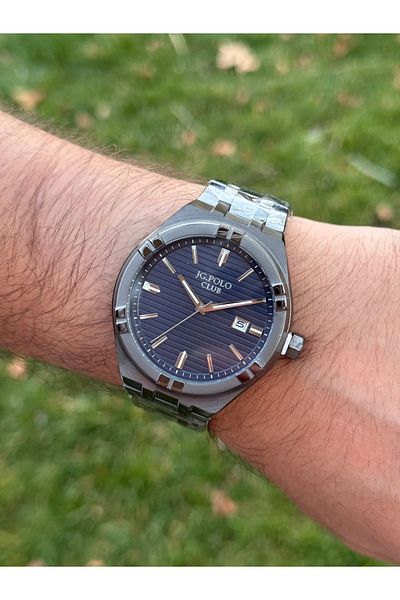 JG. Polo Club Jg.Polo Club Steel Case Cord Black Men's Watch