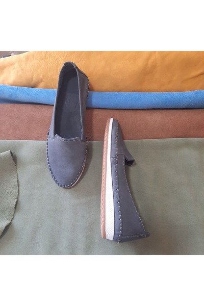 KAPAR Ροκ μπαλαρίνες από 100% γνήσιο δέρμα Nubuck