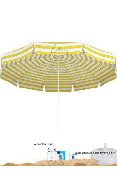 entropiy 200 cm Plaj Şemsiyesi — Balkon, Bahçe, Havuz, Seyahat ve Sahil Kulla...