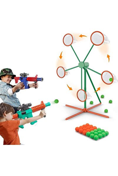 Generic ألعاب الرماية من أيمنور للأولاد - مسدسان هوائيان بوبر مع هدف متحرك و2...