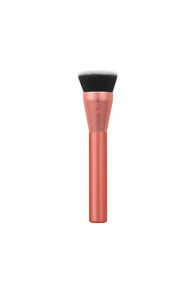 Real Techniques Glow Round Base Makeup Brush, For Liquid & Cream Makeup, Flat Top Foundation 1 Count