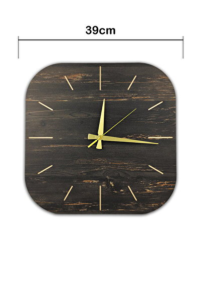 Trend Kitchen Flexa Model Modern Tasarım Dekoratif Ahşap Duvar Saati