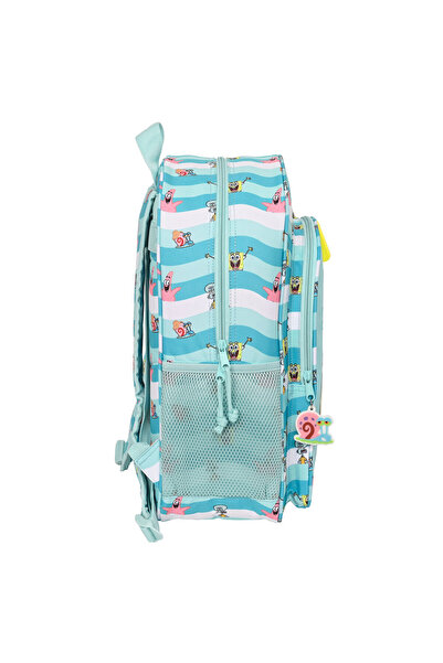 Lactovit Ghiozdan școlar Spongebob Stay Positive Albastru Alb (33 x 42 x 14 cm)