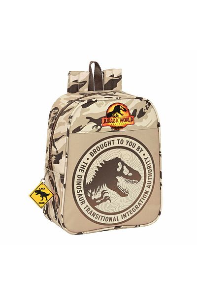 Jennifer Lopez Jurassic World Dominion children's backpack, brown, 22x27x10 cm