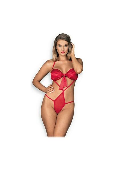 obsessive Teddy Lingerie, Obsessive Giftella, S/M, red