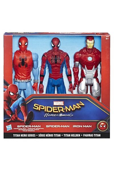 Hasbro Hasbro Marvel Spiderman Titan Hero Series action figures, set of 3 pieces
