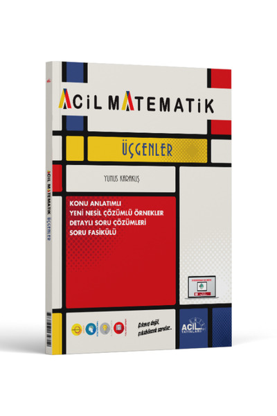 Acil Yayınları Acil Matematik YKS TYT Üçgenler Konu Anlatım Soru Fasikülü
