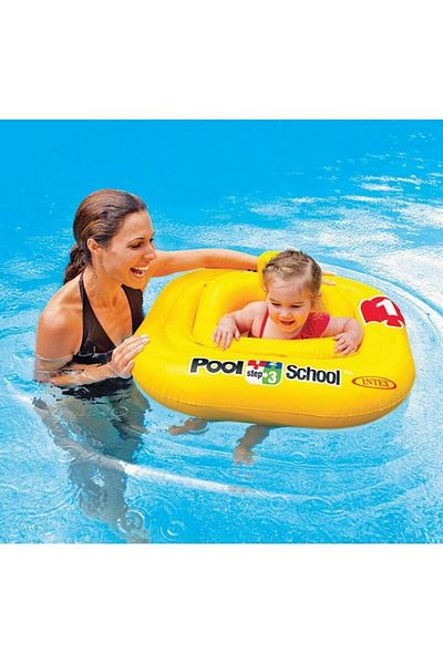 Nose Baby swimming ring, Intex, 79 x 79 cm, yellow