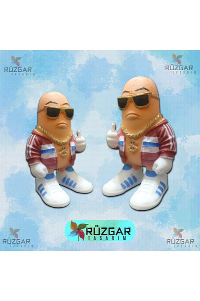 Rüzgar Tasarım  Footera Tung Tung Sahur Character 11 cm Figure
