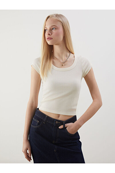 LC Waikiki Özmarka Νέα Σεζόν Γυναικείο Κορμάκι με λαιμόκοψη U