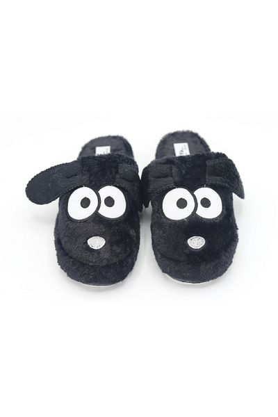 BYRAMSE Dog Figured No Sound Light Sole Plush House Slippers