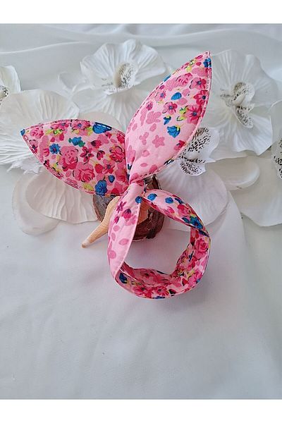 İPAR AKSESUAR 1 Piece Patterned Korean Rabbit Ear Hair Accessory