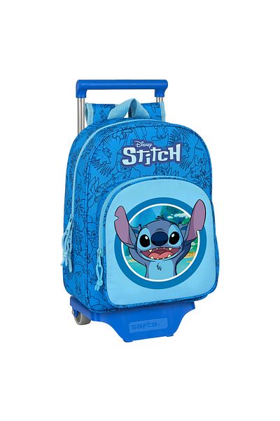 Stitch Rucsac școlar cu roți, Stitch, albastru, 26 x 34 x 11 cm