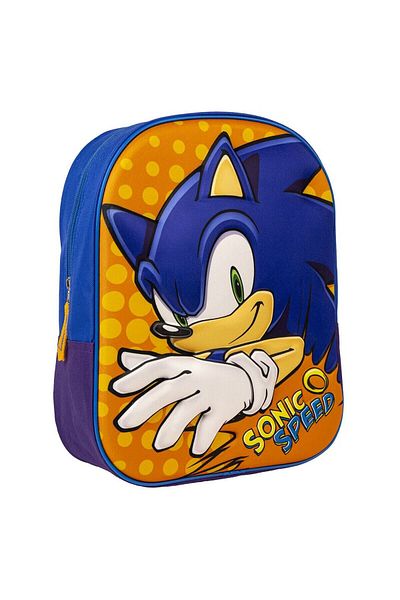 OTTERBOX Ghiozdan 3D Copii Sonic, 25x31x9 cm, Albastru și Portocaliu