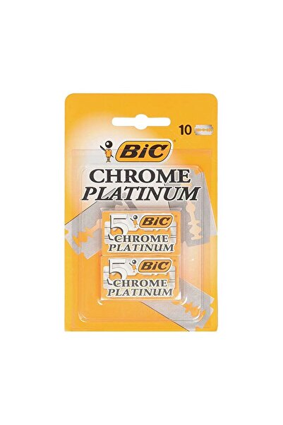 Indasec Lame de ras dublu tăiș, BIC Chrome Platinum, 10 bucăți