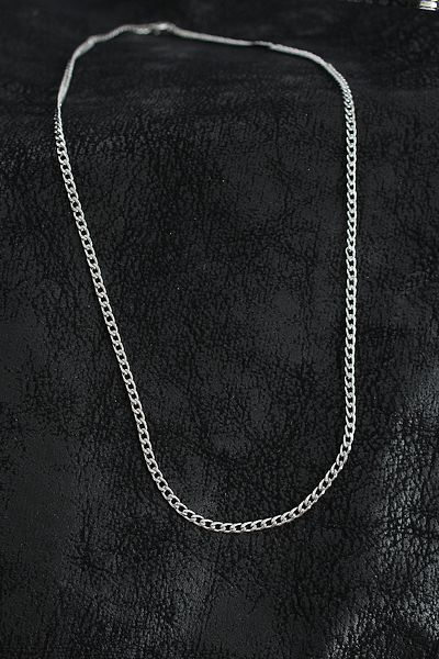 Clariss 316L Steel Thin Classic Chain Model Silver Color Men's Necklace