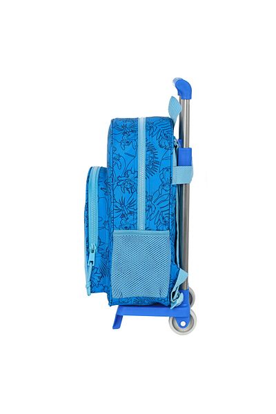 Stitch Rucsac școlar cu roți, Stitch, albastru, 26 x 34 x 11 cm