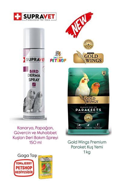 Gold Wings Premium Paraket Sultan Cennet Papağanı Yemi 1 Kg/Supravet Paraket ...