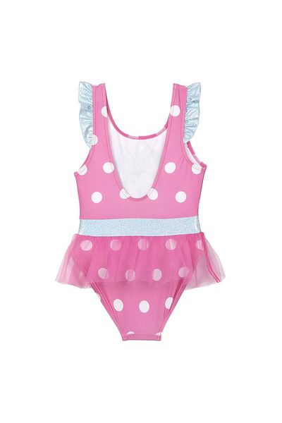 Doc Johnson Girls' swimsuit, Minnie Mouse, pink