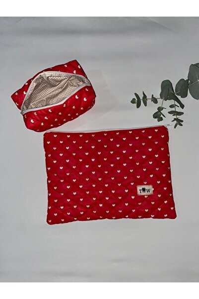 TALL WAY Heart Laptop Sleeve-Pencil Case Set (15-16 Inch)