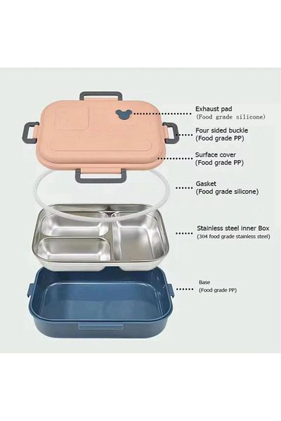 CNSZ Lunch Box - Lunch Box - Ideal Lunch Box for Children - Stainless Box -