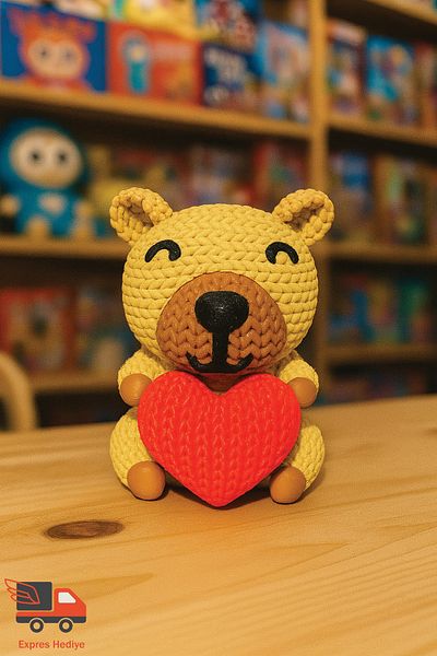 expres hediye Cute Capybara / Capybara Toy / Heart Capybara Gift for Lover