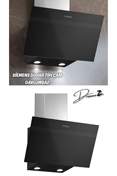 Siemens Drmz Yeni Seri LC63KPJ61T Duvar Tipi Cam Güçlü Davlumbaz,Siyah,120 W,...