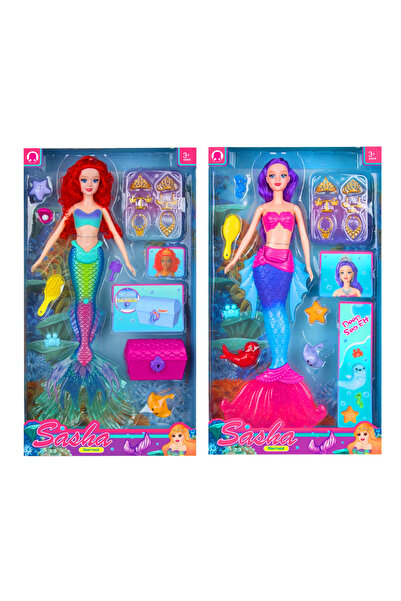 Banadabak أميرة حورية البحر ساشا 51843 مع إكسسوارات الأطفال في صندوق 3+ (السع...