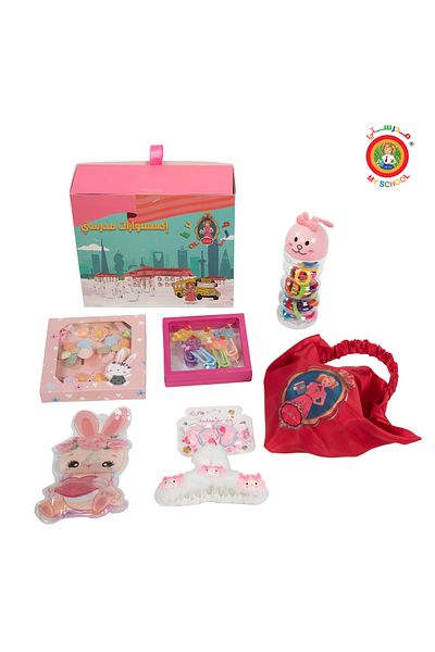 MYSCHOOL My School White Hair Accessories Set (7 Pieces)