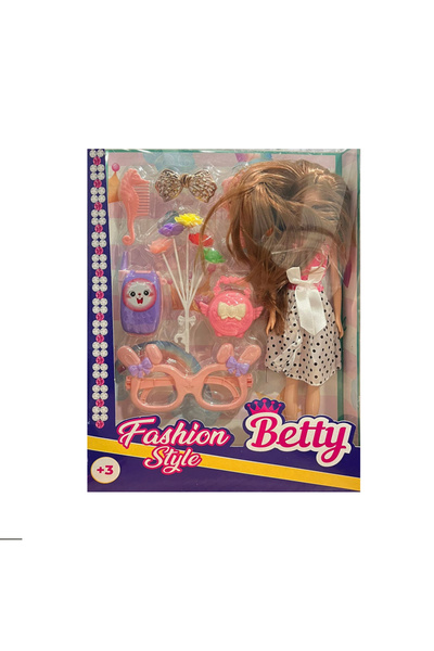 Banadabak دمية عارضة أزياء KMB-926 بيتي مع إكسسوارات 3+ (السعر لقطعة واحدة)