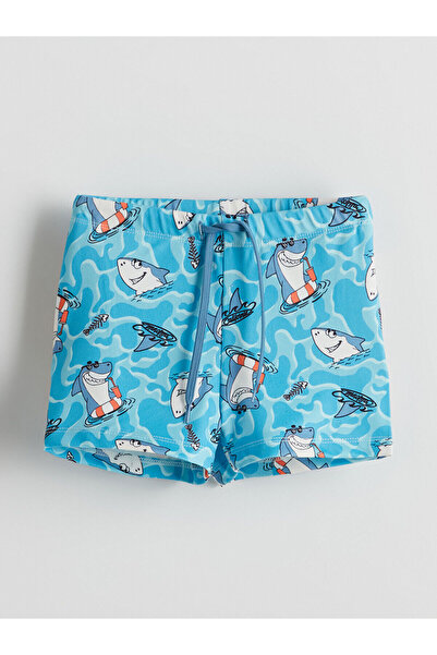 LC Waikiki Costum de baie tip boxer pentru băieți, cu bandă elastică în talie