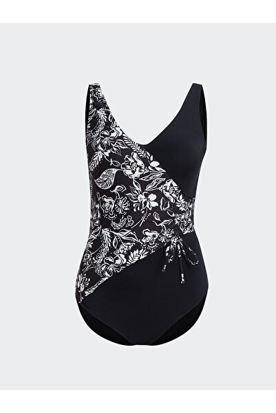 LC Waikiki Γυναικείο μαγιό Özmarka Νέας Σεζόν με φλοράλ ραφές και επένδυση