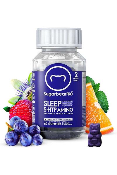 Sugarbear SugarbearPRO Sleep 5-HTP Amino, 62 Gummies