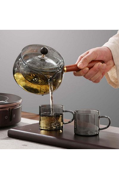 E.V.A. Home Decor Lovisa Semi-Automatic Rotary Tea Pot