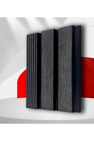 EKSELANS DEKORASYON Lambiri Pvc Çizgili Gri (1 Koli 22 Adet 12 x 280 ) Ev, Of...